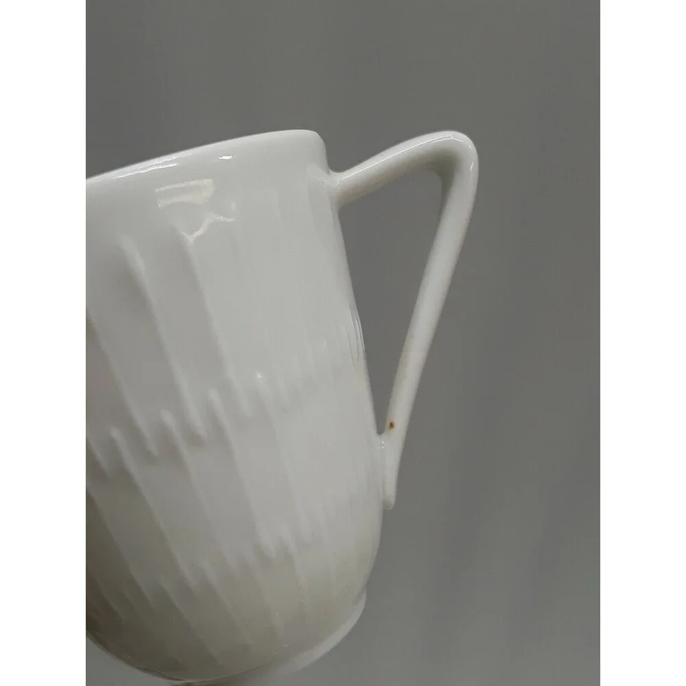 Vtg Hutschenreuther Selb LHS Bavaria Germany APART Demitasse Cup Saucer White